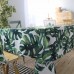 Hojas verdes rectangular Manteles algodón poliéster cubierta de tabla impermeable moderno marca verde hojas mesa rectangular de tela ali-40254893
